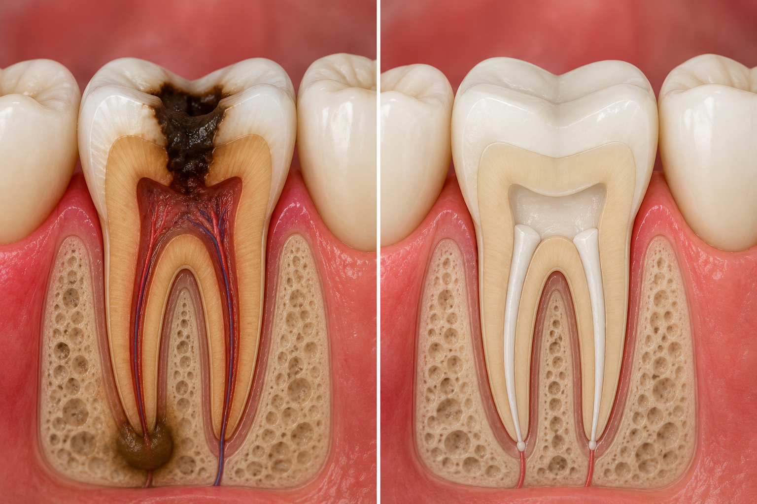 Root canal treatment procedure